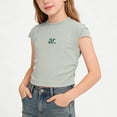 thumbnail image 3 of Guluxicc Kids Girls T-Shirts Trendy Summer Cotton Short Sleeve Tee Cute Streetwear Top for 1-12 Years, 3 of 9