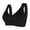 Black, variant on Women's Comfortable Transparent Shoulder Strap Cordless Backless Bra with Convertible Straps, Size 46