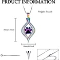 thumbnail image 2 of The Eye of My Heart Urn Necklace Keepsake Cat Paw Print Memorial Urn Jewelry Memorial Cremation Jewelry for Ashes, 2 of 7