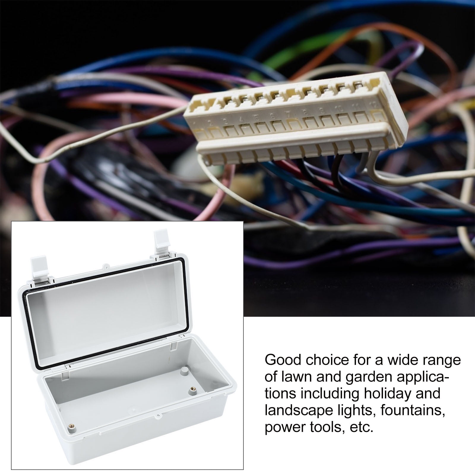 Outdoor Voltage Junction Box Cable Connector Box 20x10cm
