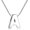 Initial A necklace, variant on Initial Necklace 925 Sterling Silver Letter Pendant Personalized 26 Alphabet Necklace for Women Men A-Z