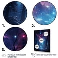 thumbnail image 3 of Designart "Dancing Lights of the Aurora Borealis V" Floral Floater Framed Canvas Art Print, 3 of 7