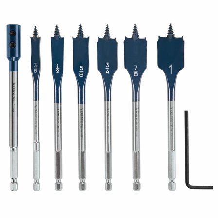 Bosch Genuine 6 pc. Daredevil Standard Spade Bit Set with Extension - DSB5005
