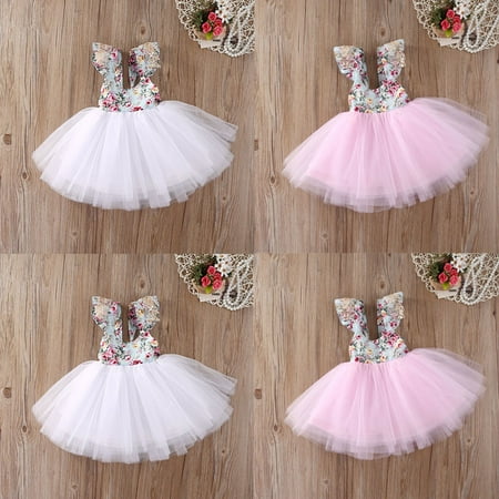 

Summer Toddler Kids Baby Girls Floral Dress Party Princess Beauty Dress Beach Holiday Dress Outfits Clothe