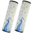 thumbnail image 2 of Qxltty Blue Peacock Car Seat Strap Pads are Soft and Snug Fitting for All Cars Backpacks Pushchair, 2 of 8