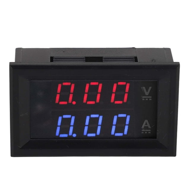 DC Voltage Current Meter LED Display Volt Amp Tester Multimeter Gauge 0-100V Clear Display Accurate Calibration for Solar Panels Motorhomes