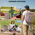 thumbnail image 4 of Unique Abstract Print Cooler Backpack - 20L Insulated Soft Cooler Bag for Outdoor Enthusiasts, Lightweight & Easy to Clean, 4 of 5