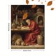 thumbnail image 3 of Qisvanset Orange Tabby Cat Canvas Print 12x16 Inch Bedroom Decor, 3 of 8