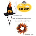 thumbnail image 2 of Conjunto De Sombrero Y Collar De Bruja De Halloween Para Mascota, Perro, Gato, Fiesta Divertida, Decoración De Disfraces, Accesorios De Vestir Para Fiestas De Vacaciones Eigraketly HA037227-00, 2 of 6