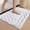 White-HB, variant on PABUBE Textured Gray Microfiber Bathroom Rug, 16"x24", Soft and Absorbent Bathroom Mat, Non-Slip, Machine Washable, Quick Dry Floor Carpet for Shower or Tub