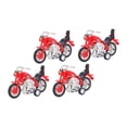 thumbnail image 4 of STRANDCHIC 4Pcs Motorcycles Toys Red Plastic Inertia Cultivate Children Cognition Playtime, 4 of 6