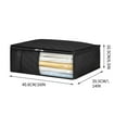 thumbnail image 4 of Non Woven Visual Window Clothing Sorting Storage Bag - Waterproof Quilt Storage Box with Zipper Design Practical organization Solution, Gray, JKODE, 4 of 8