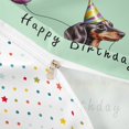 thumbnail image 4 of Homewish Dachshund Balloon Twin Duvet Cover,Pet Lovers Twin Bedding,Green,Happy Birthday Print Decor,Polkadot Reversible,2pcs,1 Duvet Cover and 1 Pillowcase, 4 of 6