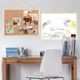 thumbnail image 6 of Toocust 24" x 16" Bulletin Board, Frame Cork Board, Memo Board, Notice Board for Wall, Pin Board for Wall, Decorative Cork Board for Wall with Fixing Kits, 6 of 7