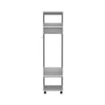 thumbnail image 2 of TUHOME Cluster 63-Inch Tall Open-Concept Wardrobe with Mirror, Three Storage Shelves,, 2 of 5