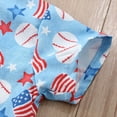 thumbnail image 7 of Zanarzt Toddler Baby Boy 4th Of July Clothes Toddler Baby Boy 4th of Outfits Gentleman Short Sleeve Button Down Shirt Dress Shorts Fourth of July Clothes Set Blue,3-4 Years, 7 of 7
