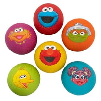 8 1/2" Inflatable Sesame Street Character Rubber Playground Balls - 6 Pieces