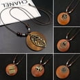 thumbnail image 5 of HOOUN Ethnic Wooden Beaded Pendant Necklace Tibetan Long Chain Women Party Jewelry-J, 5 of 9