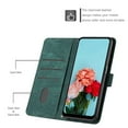 thumbnail image 5 of Leather For iPhone 14 Pro Max Flip Case with Card Holder Magnetic Closure Shockproof Kickstand Protective Retractable lanyard Phone Cases Cover,Green,For iPhone 14 Pro Max, 5 of 9