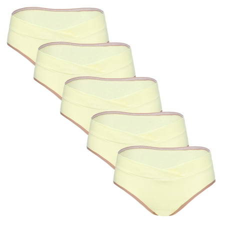 

EchfiProm 2023 Unisex Women s Low Waist Seamless V-Shaped Solid Color Briefs Maternity Panties Love Gift