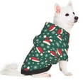 thumbnail image 5 of KLL Santa Hat Joy Green Festive for Basic Dog Hoodie - Pet Hoodie Sweater with Leash Hole - Cute Dog Sweatshirt - Pet Clothes Hooded Sweatshirt for Dog & Cat -X-Small, 5 of 8