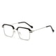 thumbnail image 5 of Gafas planas de negocios para hombres y mujeres de medio marco, gafas de estilo literario, gafas planas coreanas, 5 of 5