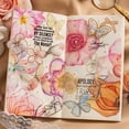 thumbnail image 3 of Juego de pegatinas de flores impermeables transparentes de gran tamaño, calcomanías de pared de vinilo transparentes florales decorativas para planificador, álbum de recortes, decoración de habit, 3 of 5