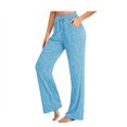 thumbnail image 2 of HAPIMO Sales Casual Yoga Pants for Women Solid Color Quick-Drying Comfy Pants Womens Wide Leg Pockets Drawstring Trousers Elastic High Waist Teens Fall Fashion Outfits Light blue XXL, 2 of 4