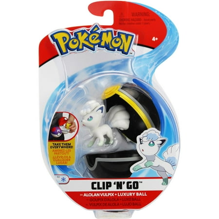 Pokemon 2 inches Cartoon Clip 'N' Go Luxury Ball Alolan (Best Pokemon Go Helper)