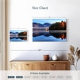 thumbnail image 4 of Elephant Stock Lake Vermont Reflection Wall Art - Horizontal Canvas Wall Art - Living Room Wall Decor - Nature Canvas - Blue And Orange Decor - 12" x 8", 4 of 8