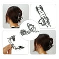 thumbnail image 6 of 1pc Metal Hair Claws Hair Clips Hair Barrettes for Women Titanium Tone 4.69''x2.44''x1.02'', 6 of 7