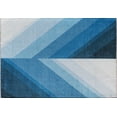 thumbnail image 2 of Elizabeth Sutton MI40A True Blue Stripe Modern Blue Area Rug, 7'10"X10'0", 2 of 6