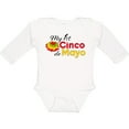 thumbnail image 3 of Inktastic My First Cinco de Mayo with colorful flower Boys or Girls Long Sleeve Baby Bodysuit, 3 of 5