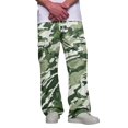 thumbnail image 2 of GrmtClth Mens Camouflage Cargo Joggers Pants Elastic Waist Casual Dungarees Trousers Outdoor Hiking Bottoms Army Green XL, 2 of 8