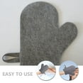 thumbnail image 3 of Minkissy 4Pcs Japanese Exfoliating Towel Sauna Mittens Grey Felt for Sauna Use, 3 of 8