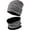 Gray, variant on Viworld 2-Pieces Winter Beanie Hat Scarf Set Thick Fleece Lined Warm Knit Ski Hats Skull Cap for Men & Women