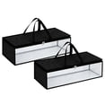thumbnail image 2 of 2 Pack Hat Storage Bag for Baseball, Caps Hat Organizer Case Hat Holder Rack with 2 Carry Handles for Closet Moisture & Dust Proof Holds Up to 20 Hats, 2 of 9