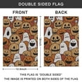thumbnail image 4 of Trick or Treat Spooky Ghost Garden Flags for Outside Burlap 12x18 Double Sided Welcome Sign Halloween Small Flag Farmhouse Holiday Yard Outdoor Decorations DF885, 4 of 5