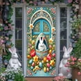 thumbnail image 4 of Clearance Under $5!Yyuenw Easter Backdrop Banner, Easter Photo Decorations Background, Easter Rabbit Colorful Eggs Fence Grass Wall Decor Photography Background, 4 of 5