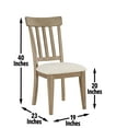 thumbnail image 3 of Steve Silver 40" Napa Side Chair Sand, Cream, 3 of 7
