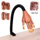 thumbnail image 2 of Equipo de práctica de manicura con 100 uñas postizas ajustables y flexibles, prótesis de mano para manicura, manicura de mano postiza, 2 of 5