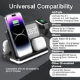 thumbnail image 2 of 6 in 1 Wireless Charging Station Compatible with Apple Multiple Devices iPhone, AirPods, and Apple Watch - Phone Wireless Charger Fast Charging with Night Lamp and Clock, 2 of 5