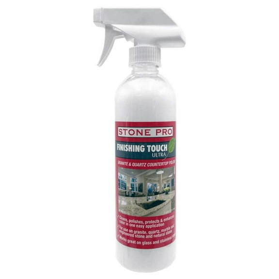 Stone Pro Finishing Touch Spray  For Cleaning Polish and Protect  Marble, Granite, Natural Stone, Glass & Metal (16 Fl Oz)