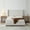 53.1"H Cream, variant on Mirightone King Bed Frame and Headboard, 53.1” High Headboard Wingback King Platform Bed with Wood Base, Minimalist Rusticity, Cream White Boucle