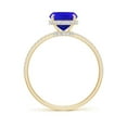 thumbnail image 2 of Angara Natural 2.45 Ct. Tanzanite with Diamond Classic Ring in 14K Yellow Gold for Women (Ring Size: 12), 2 of 9