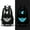 Black, variant on Zelda legend print bag,Blue