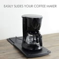 thumbnail image 5 of Sliding Coffee Maker Tray 30cm, 12’’ ~ 21" Under Cabinet Countertop Coffee Machine Slider Rolling Caddy for Kitchen Small Appliance (2 Pack Black), 5 of 5