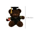 thumbnail image 3 of Twfbrm Graduation Bear Plush Toys, 14 Inch Black Stuffed Animal Bear Dolls with Gown Cap & Diploma, Soft Fluffy Adorable Teddy Bear Plushie, Class of 2025 Graduation Gift for Friends Family College, 3 of 8