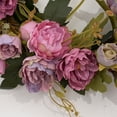 thumbnail image 6 of Ludlz 12 Inch Artificial Peony Flower Wreath Silk Spring Wreath for The Front Door, Wall Hanging Window Wedding Party Decoration, 6 of 7