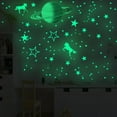 thumbnail image 4 of Arte de pared divertido y extraíble para habitaciones infantiles y guarderías Calcomanías de estrellas que brillan en la oscuridad, 4 of 7